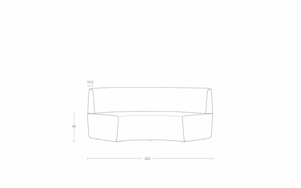 Dimensoes do produto sofa berg